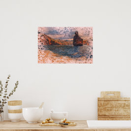 Poster Ibiza: Sa Polleta des Punset & Benirras Sunset Art