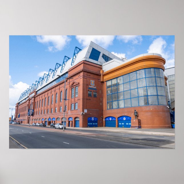 Poster Ibrox Park Stadium Glasgow Rangers Scotland (Frente)