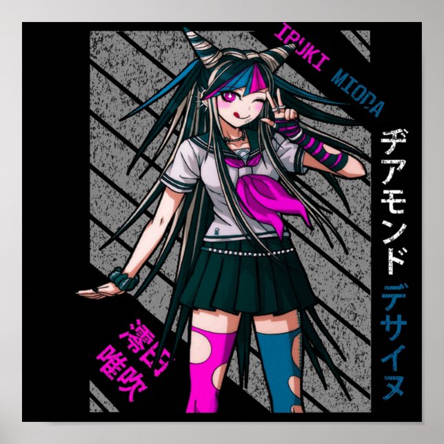 Poster Ibuki Mioda Super DanganRonpa 2 (Frente)