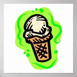 Poster Ice Cream Cone