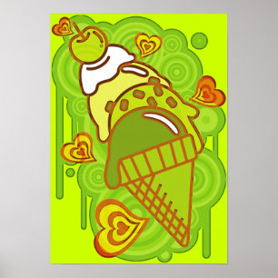 Pôster Ice_Cream_Paint