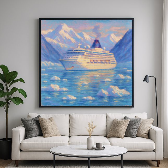 Poster Ice Cruise - Pastel Painting Style Art (Criador carregado)