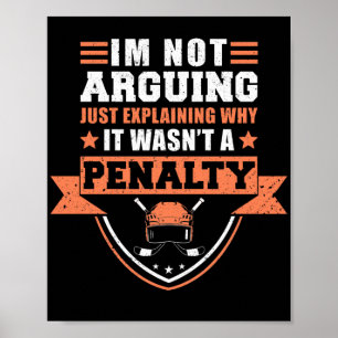 Poster Ice Hockey IM Não Argumentando a Equipe do Jogado