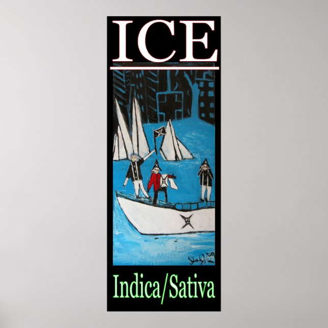 POSTER ICE INDICA SATIVA (Frente)