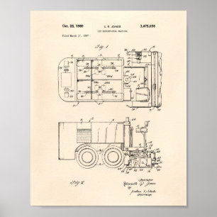 Pôster Ice Machine 1969 - Patent Art - Old Peper