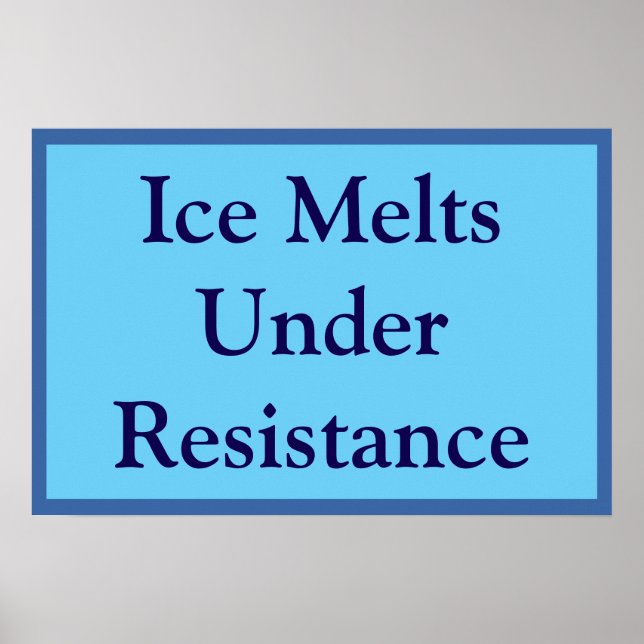 Poster Ice Melts Under Resistance (Frente)