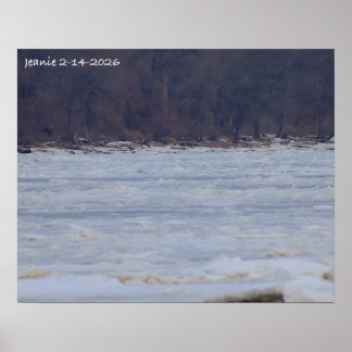 Poster Ice on the Delaware River 2026