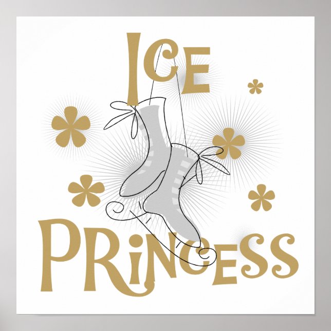 Pôster Ice Princess T-shirts e presentes (Frente)