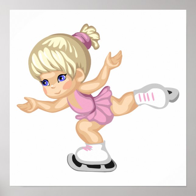 Pôster Ice Skating Girl (Frente)