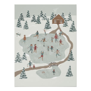 Pôster Ice Skating Rink