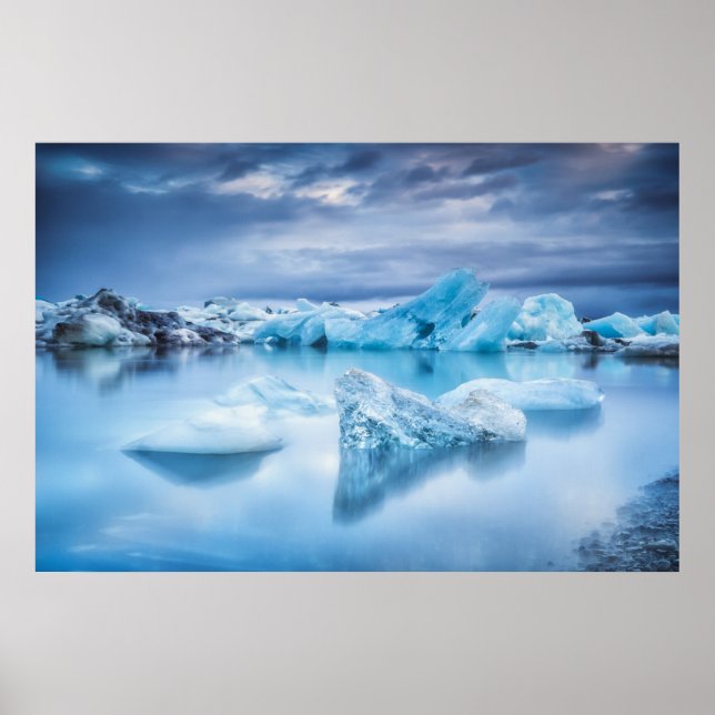 Poster Ice & Snow | Jokulsarlon Lagoon, Iceland (Frente)