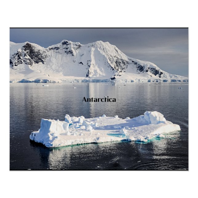 Pôster iceberg Antártica (Frente)