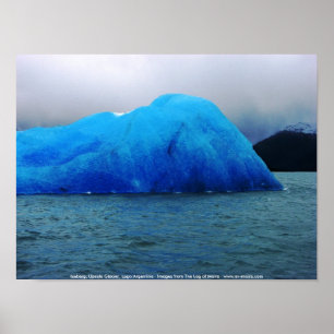 Pôster Iceberg, geleira de Upsala, Lago Argentina