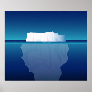 PÔSTER ICEBERG NA NOITE