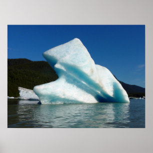 Pôster Iceberg no lago de Mendenhall, no Alasca