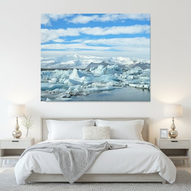 Pôster Iceland Iceberg Lagoon and Snowy Mountains Arctic (Criador carregado)