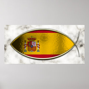 Poster Ichthus - Bandeira Espanhola