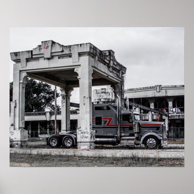 Poster Icon Kenworth W900L Fleenor Bros. (Frente)