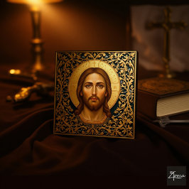 Pôster Ícone Bizantino de Cristo - Jesus