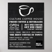 Ícone Chalkboard Mug, Barista, Café, Coffeehouse