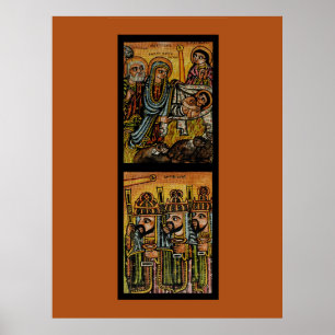 Poster Ícone da Natividade Etíope