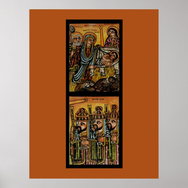 Poster Ícone da Natividade Etíope (Frente)