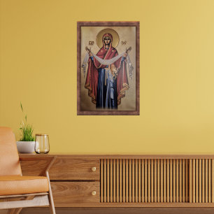 Poster Ícone da Virgem Maria