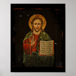 Pôster Ícone de Chrystus Pantokrator (Jesus)