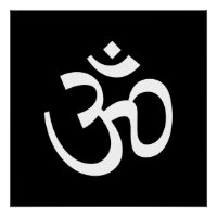 Ícone de contorno Om Aum, Símbolo de Hinduísmo, br