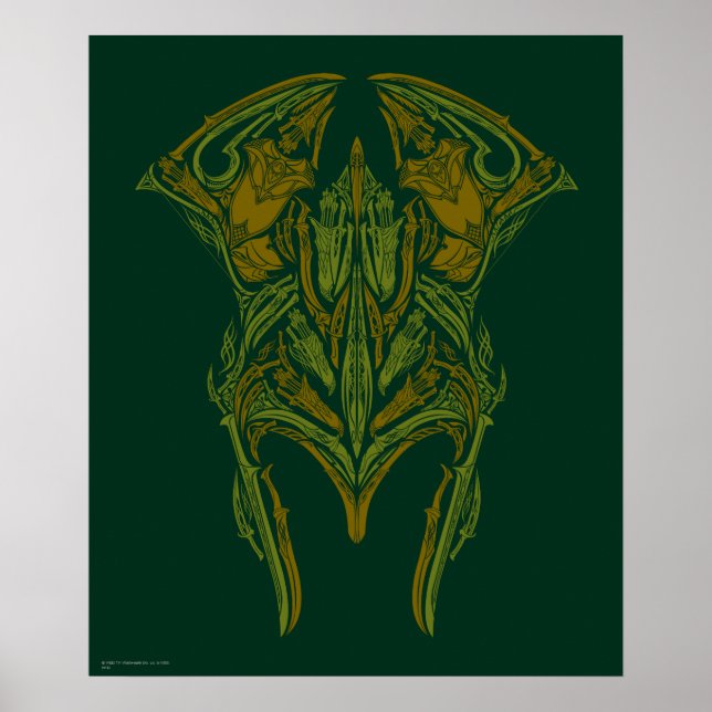 Poster Ícone do capacete de armas elven (Frente)