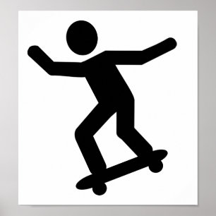 Pôster Ícone do skater