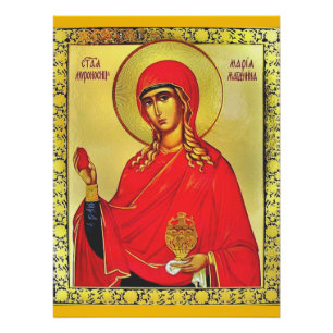 Pôster Ícone ortodoxo da santo Mary Magdalene