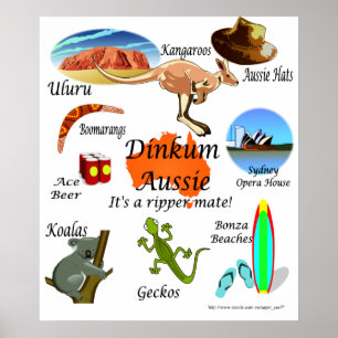 Pôster Ícones australianos,