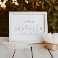 Ícones da Linha do Tempo de Casamento da Ordem Ele