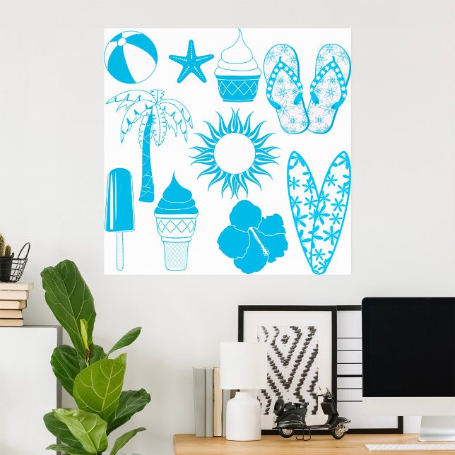 Poster Ícones de Verão (Criador carregado)