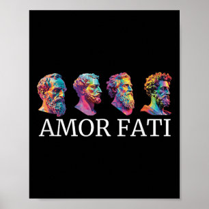 Poster Ícones estáticos amor moderno estacionismo grego f