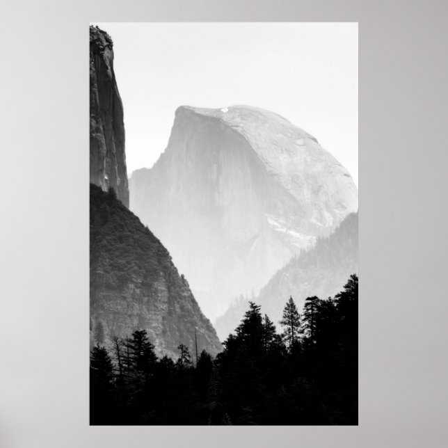 Poster Iconic Half Dome Rock Face | Vale de Yosemite (Frente)