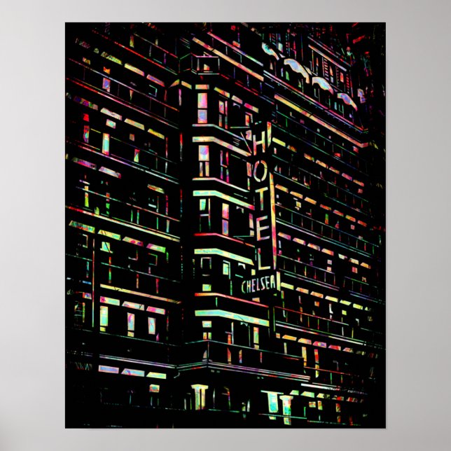 Poster Iconic Hotel Chelsea New York (Frente)