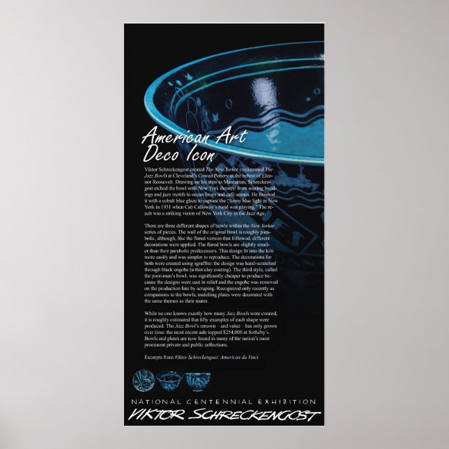 Pôster Iconic Jazz Bowl de Viktor Schreckengost (Frente)