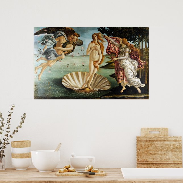 Poster Iconic Sandro Botticelli O Nascimento de Vênus | Zazzle Brasil