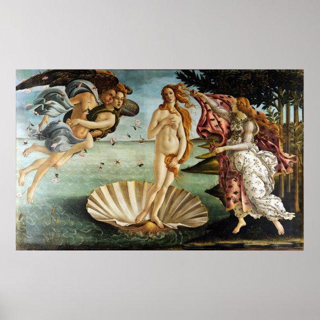 Poster Iconic Sandro Botticelli O Nascimento de Vênus (Frente)