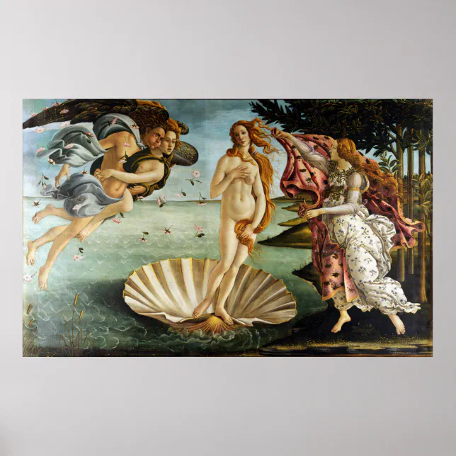Poster Iconic Sandro Botticelli O Nascimento de Vênus | Zazzle Brasil