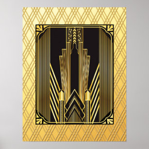 Poster Icônica Art Deco
