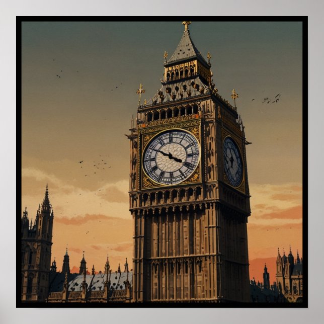 Poster Icônica Londres (Frente)
