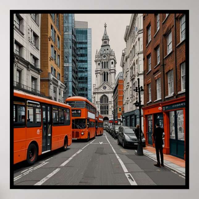 Poster Icônica Londres (Frente)