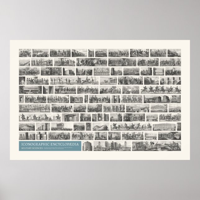 Poster Iconografia - Cenas de Ciências Militares (Frente)