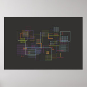 Poster Iconografia Data Art - Abstrato
