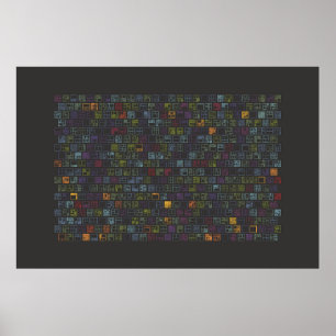 Poster Iconografia Data Art - Blocos