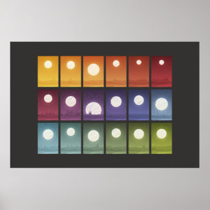 Poster Iconografia Data Art - Mundos