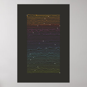 Poster Iconografia Data Art - Ridges
